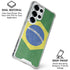 Brazil Flag Distressed Galaxy S25 Ultra Clear Case